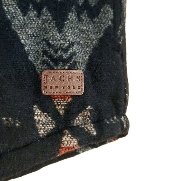 Jachs Aztec Patterned Wool Blend Heavyweight Shirt Jacket Sherpa Lined Men's XL - Picture 10 of 15